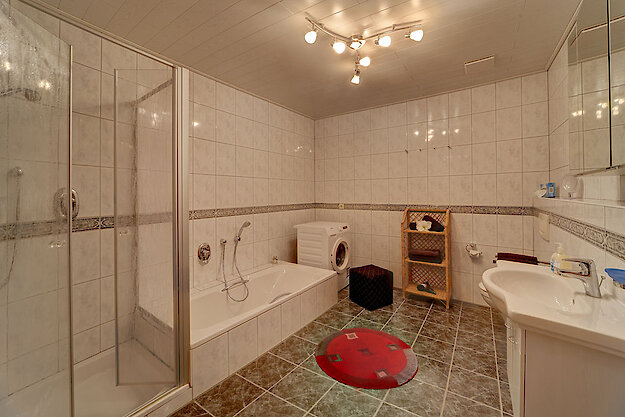 Badezimmer der Ferienwohnung am Nationalpark Bayerischer Wald